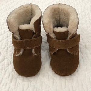Ralph Lauren Suede Baby Booties, Size 2